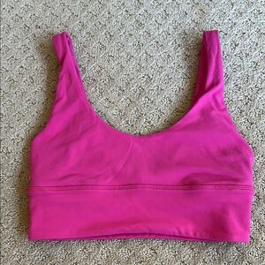 Lululemon sonic pink Women's Pink Sports Bra